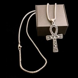 Ankh Grabado con cadena