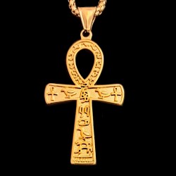 Ankh Grabado con cadena