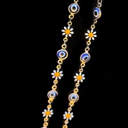 Pulsera Nazar y Flores