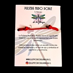 Pulsera Roja 2 Nudos