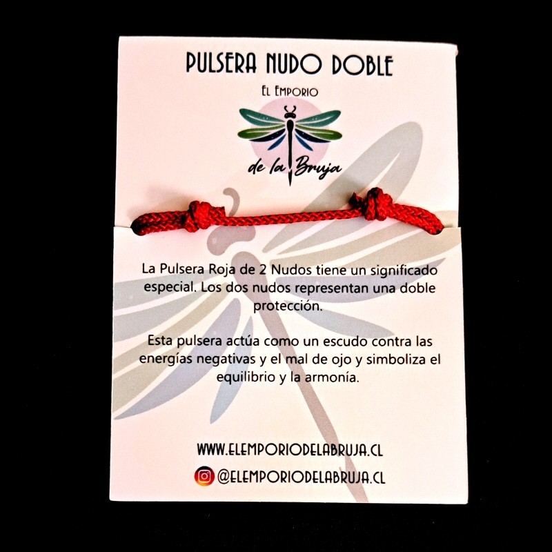 Pulsera Roja 2 Nudos