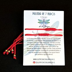 Pulsera Roja 7 Nudos