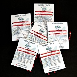 Pulsera Roja 7 Nudos (2 un)