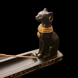 Porta Incienso y Vela Bastet