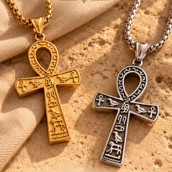 Ankh Grabado con cadena