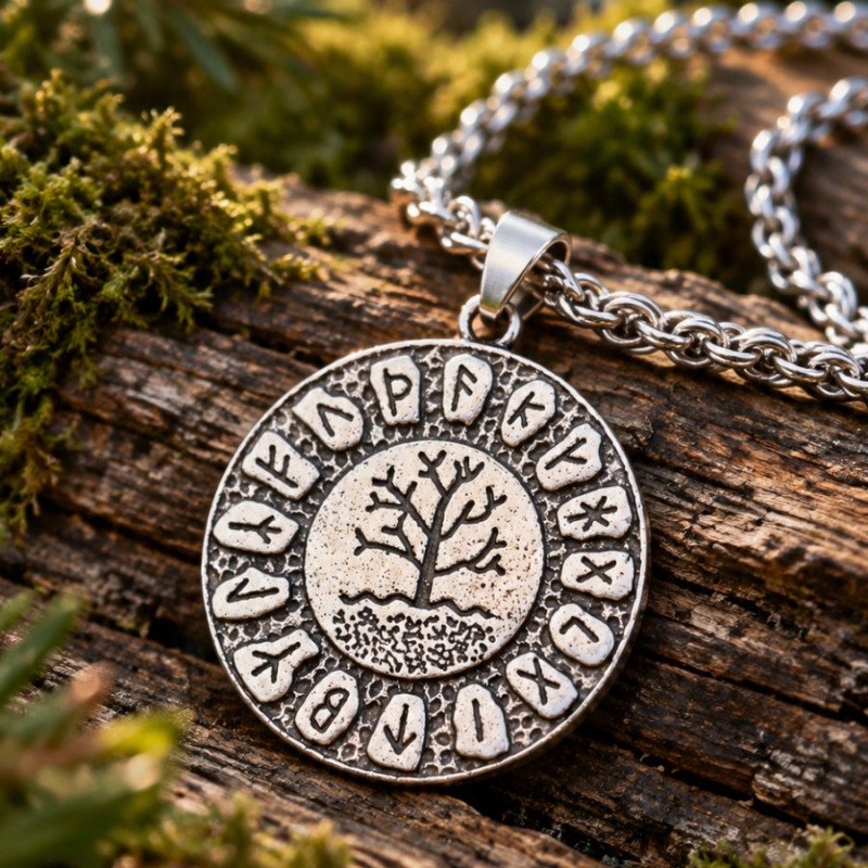 Collar Arbol de la Vida y Runas