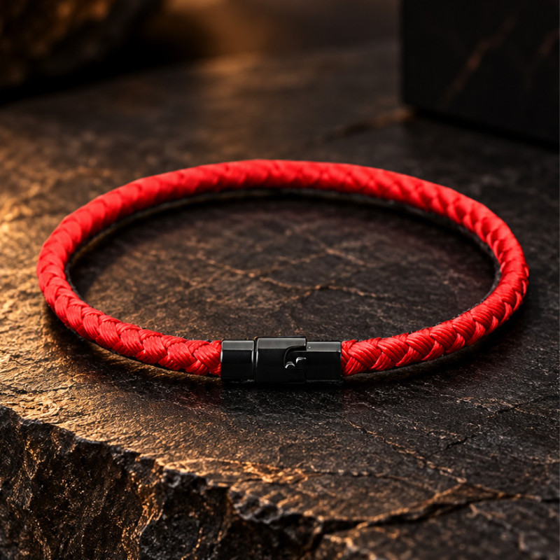 Pulsera Roja Broche